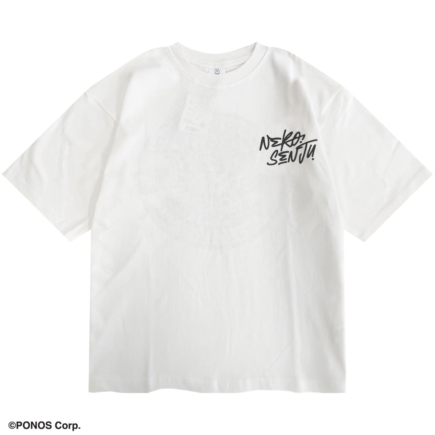 にゃんこ大戦争 Tシャツ 半袖  オーバーサイズ プリント ストリートトップス メンズ レディース nd1152-032