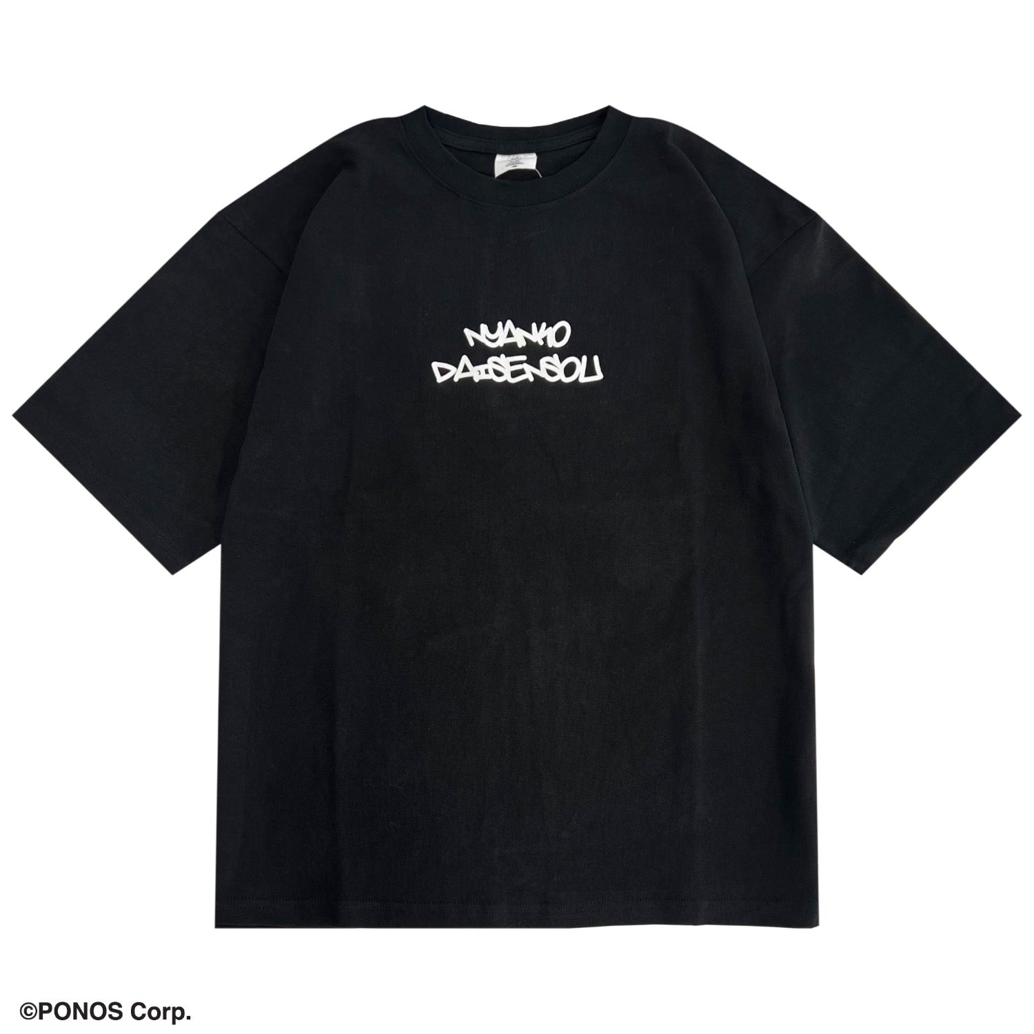 にゃんこ大戦争 Tシャツ 半袖  オーバーサイズ プリント ストリートトップス メンズ レディース nd1152-033