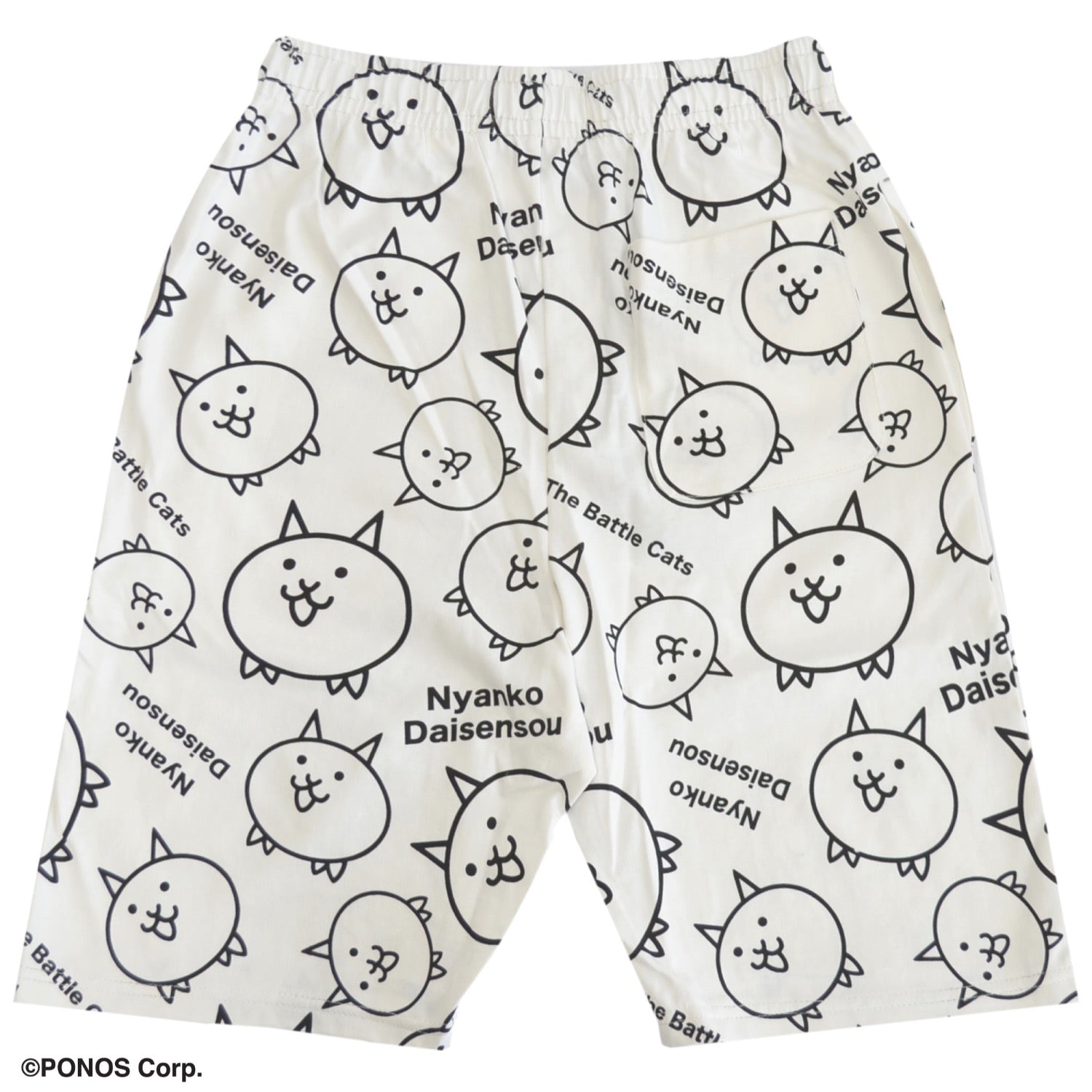 にゃんこ大戦争 ハーフパンツ 総柄 プリント ボトムス メンズ レディース nd1452-029