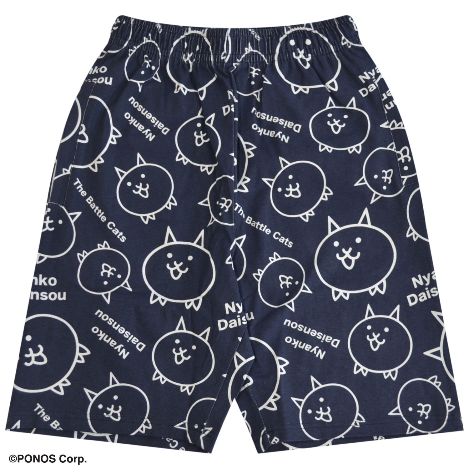 にゃんこ大戦争 ハーフパンツ 総柄 プリント ボトムス メンズ レディース nd1452-029
