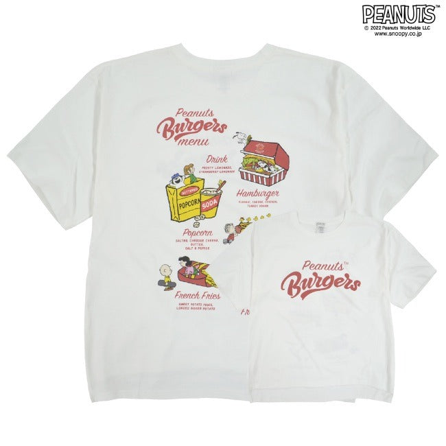 スヌーピー Tシャツ ピーナッツ 半袖 ハンバーガー SNOOPY PEANUTS oe1401-sp5