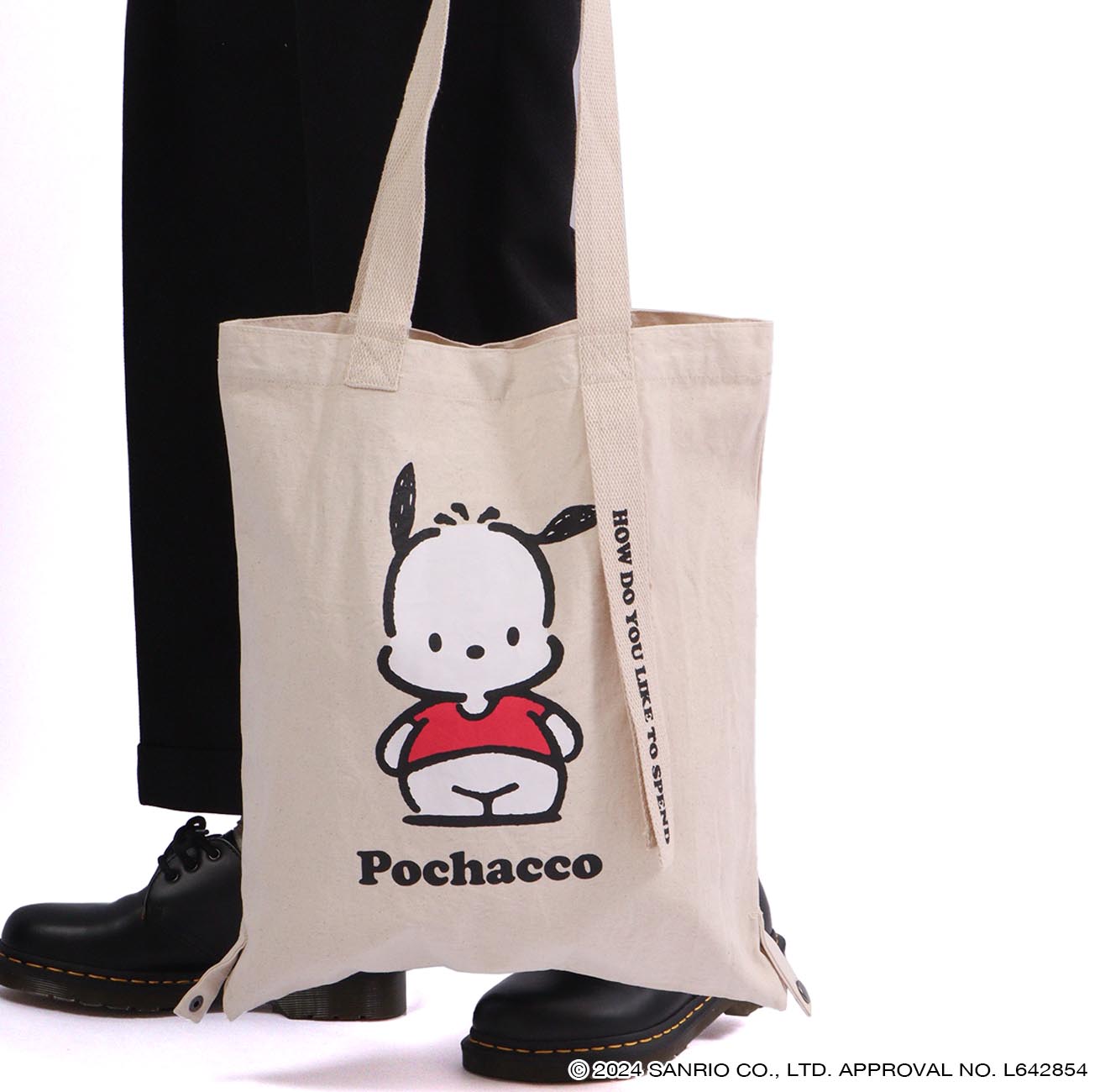 ポチャッコ トート バケット バッグ 2WAY お買い物袋 エコバッグ  グッズ サンリオ キャラクターズ pc-1000