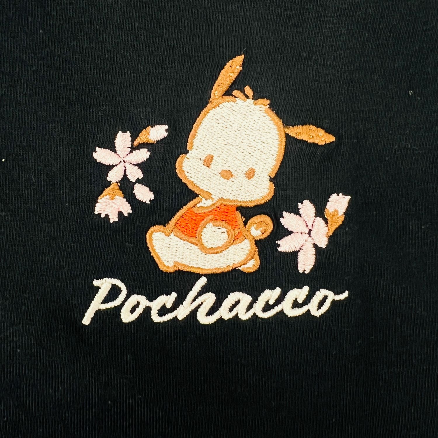 ポチャッコ 和柄 半袖 Ｔシャツ 刺繍 バックプリント 天竺 メンズ レディース サンリオ キャラクターズ sanrio pc1162-71