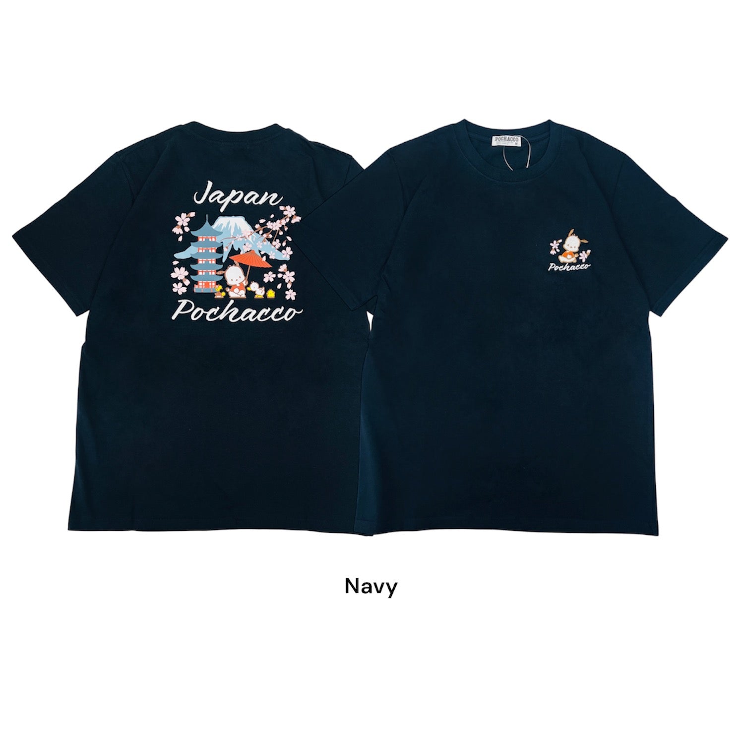 ポチャッコ 和柄 半袖 Ｔシャツ 刺繍 バックプリント 天竺 メンズ レディース サンリオ キャラクターズ sanrio pc1162-71