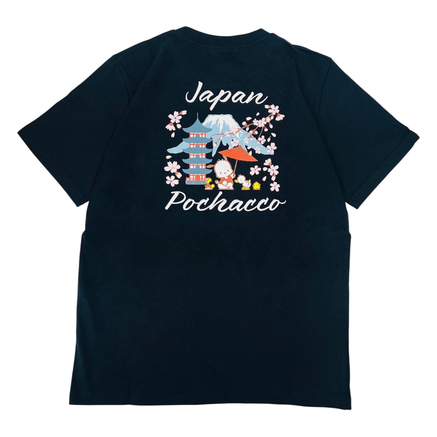 ポチャッコ 和柄 半袖 Ｔシャツ 刺繍 バックプリント 天竺 メンズ レディース サンリオ キャラクターズ sanrio pc1162-71