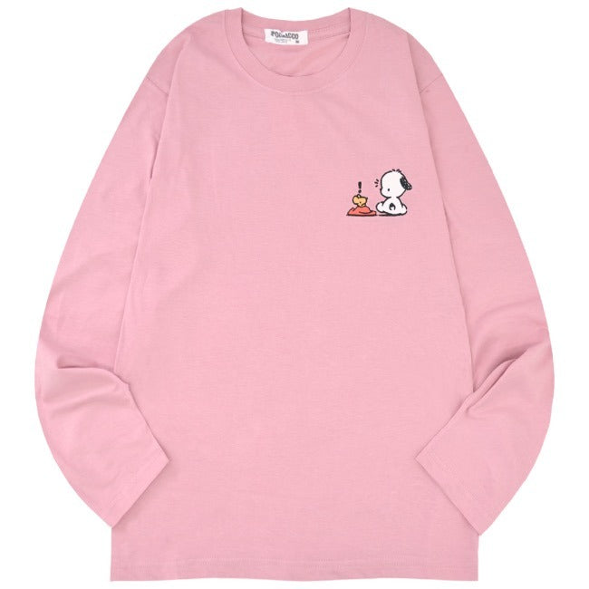 ポチャッコ Tシャツ 長袖 ロンT サンリオ キャラクターズ プリント メンズ レディース pc1243-33