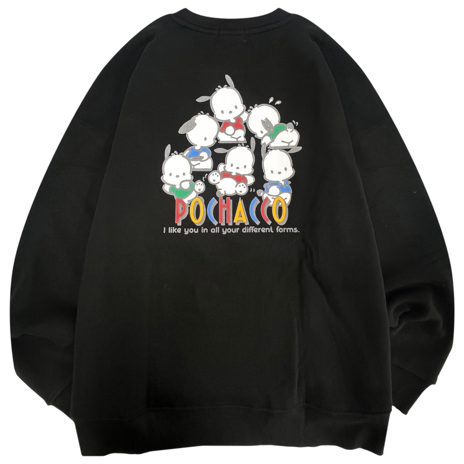 ポチャッコ サガラ刺繍 裏起毛ビッグシルエット トレーナー オーバーサイズ  サンリオ プリント Sanrio cr1354-90