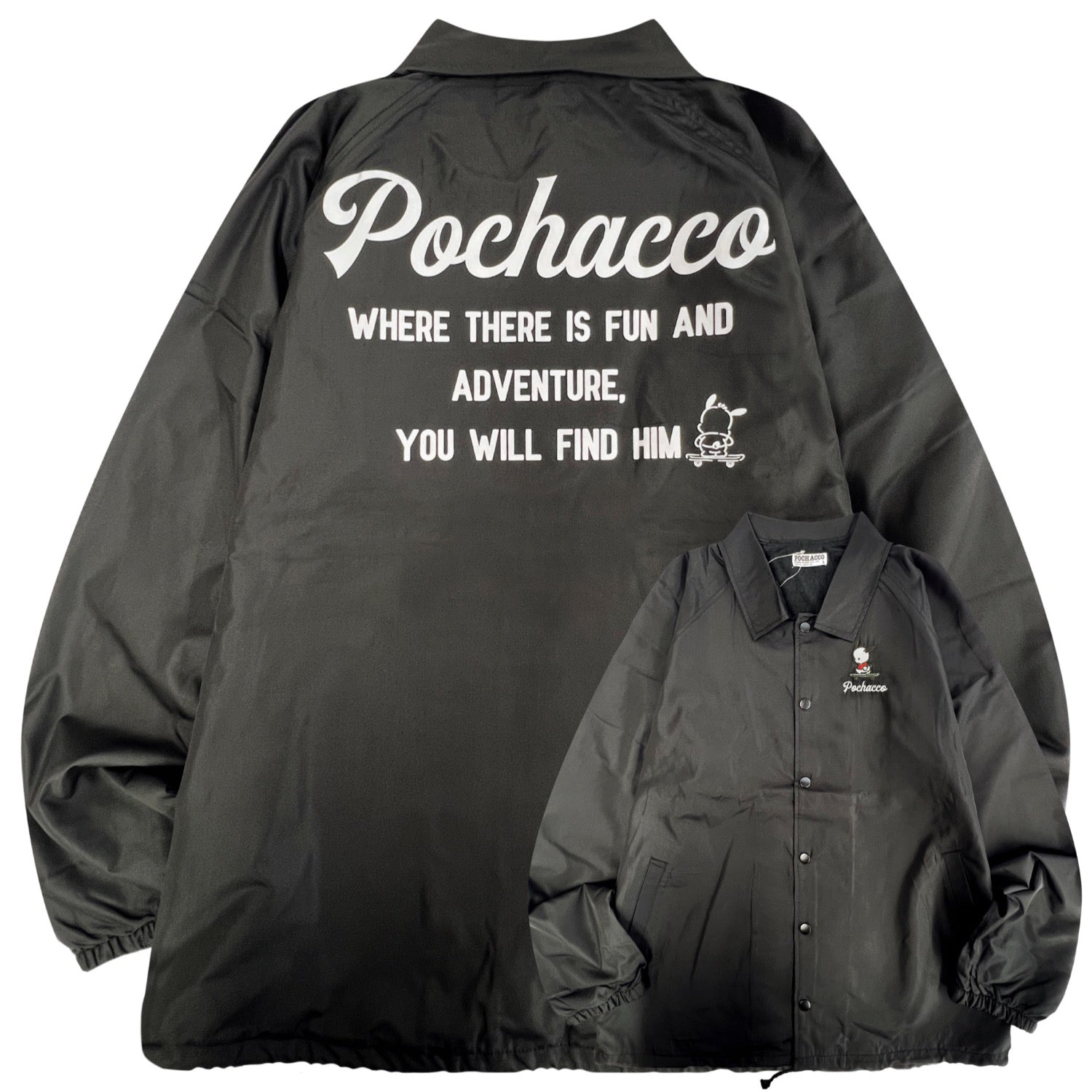 ポチャッコ コーチジャケット アウター 長袖 プリント サンリオ キャラクターズ pc1853-26