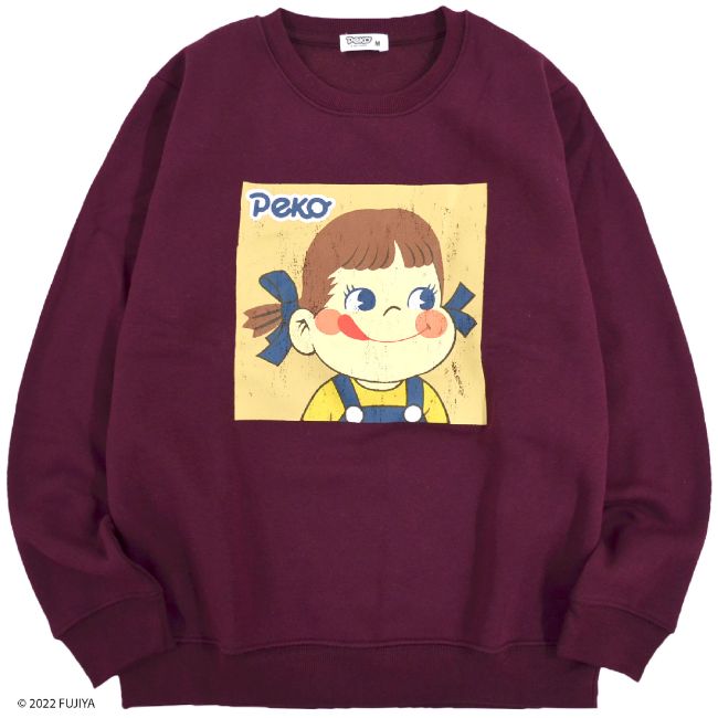 ペコちゃん トレーナー 裏起毛 不二家 メンズ プリント pe1314-772