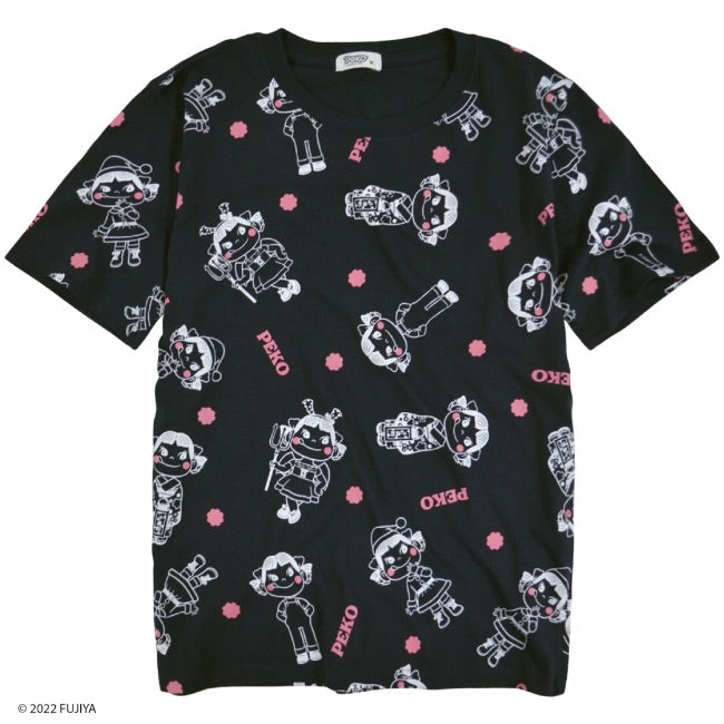 不二家 ペコちゃん ミルキー Tシャツ パッケージ デザイン レディース プリント M L LL pe2122-81