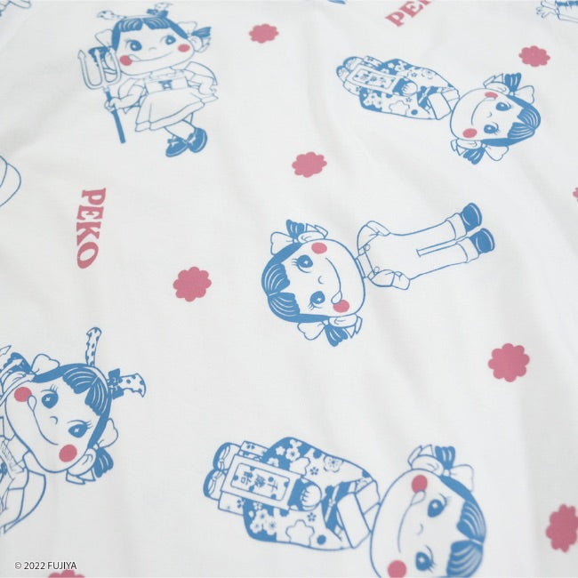 不二家 ペコちゃん ミルキー Tシャツ パッケージ デザイン レディース プリント M L LL pe2122-81