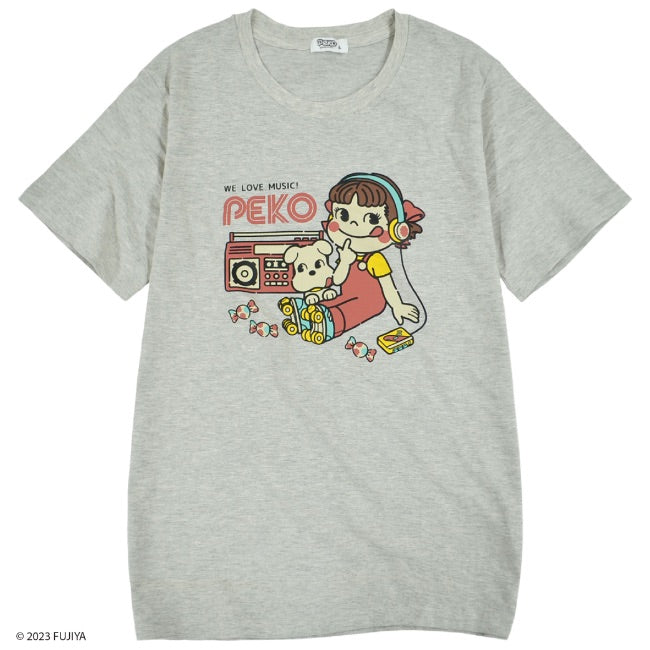 ペコちゃん 不二家 ミルキー Tシャツ 半袖 レディース レトロ プリント pe2122-82