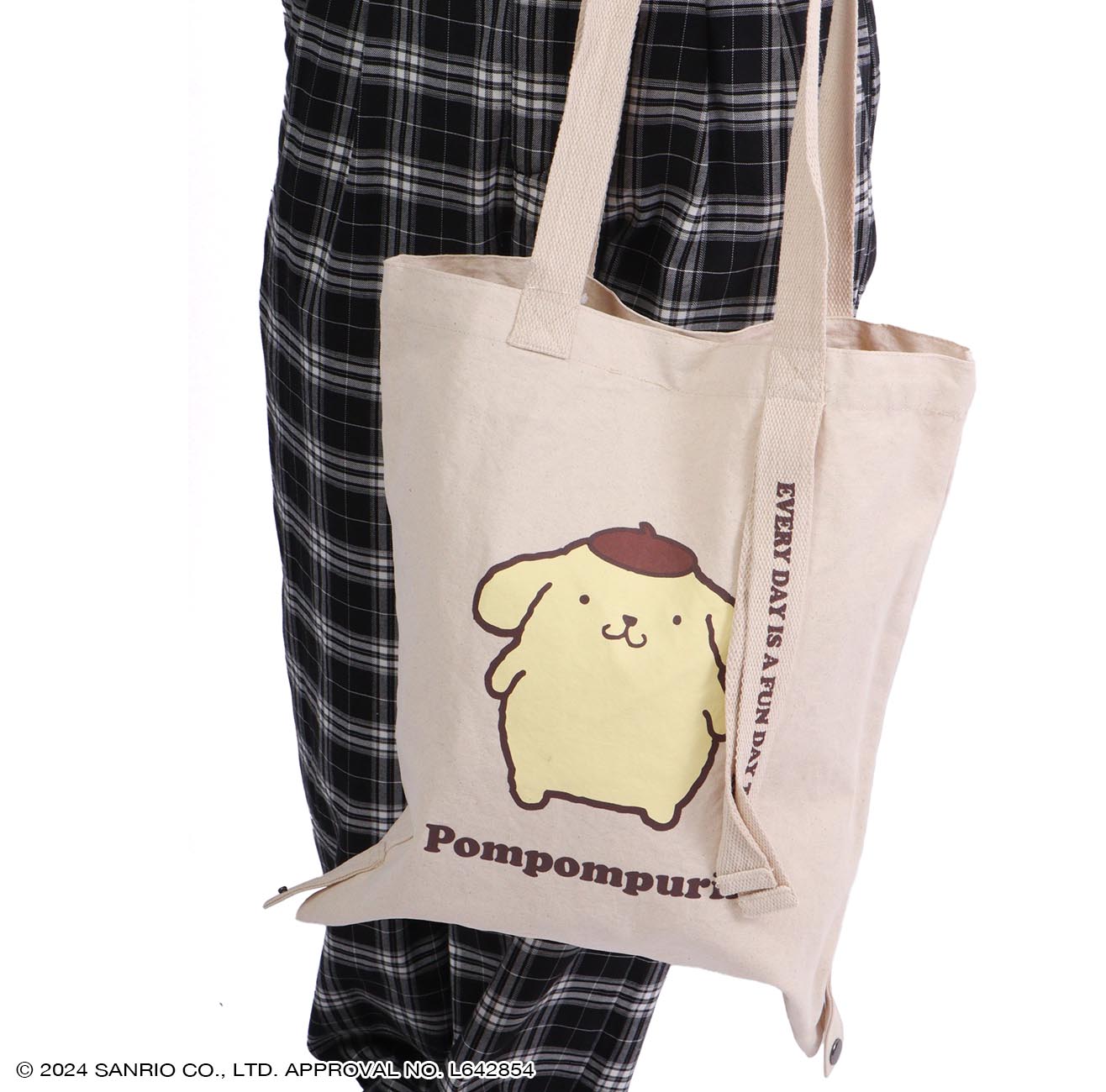 ポムポムプリン  トート バケット バッグ 2WAY お買い物袋 エコバッグ  グッズ サンリオ キャラクターズ pp-1000