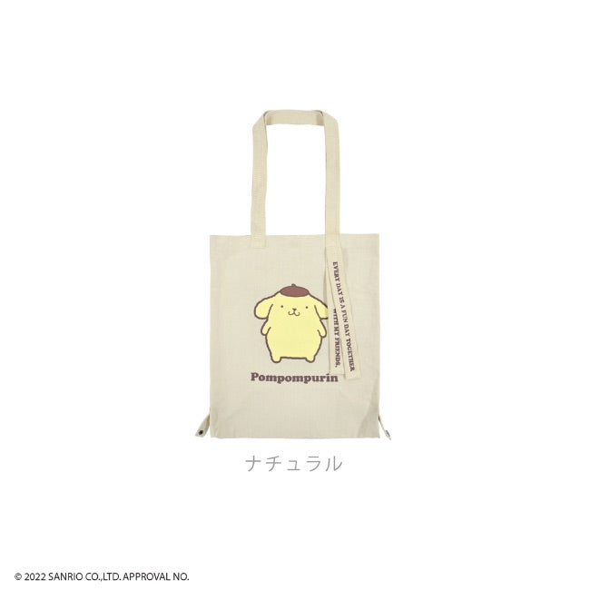 ポムポムプリン  トート バケット バッグ 2WAY お買い物袋 エコバッグ  グッズ サンリオ キャラクターズ pp-1000