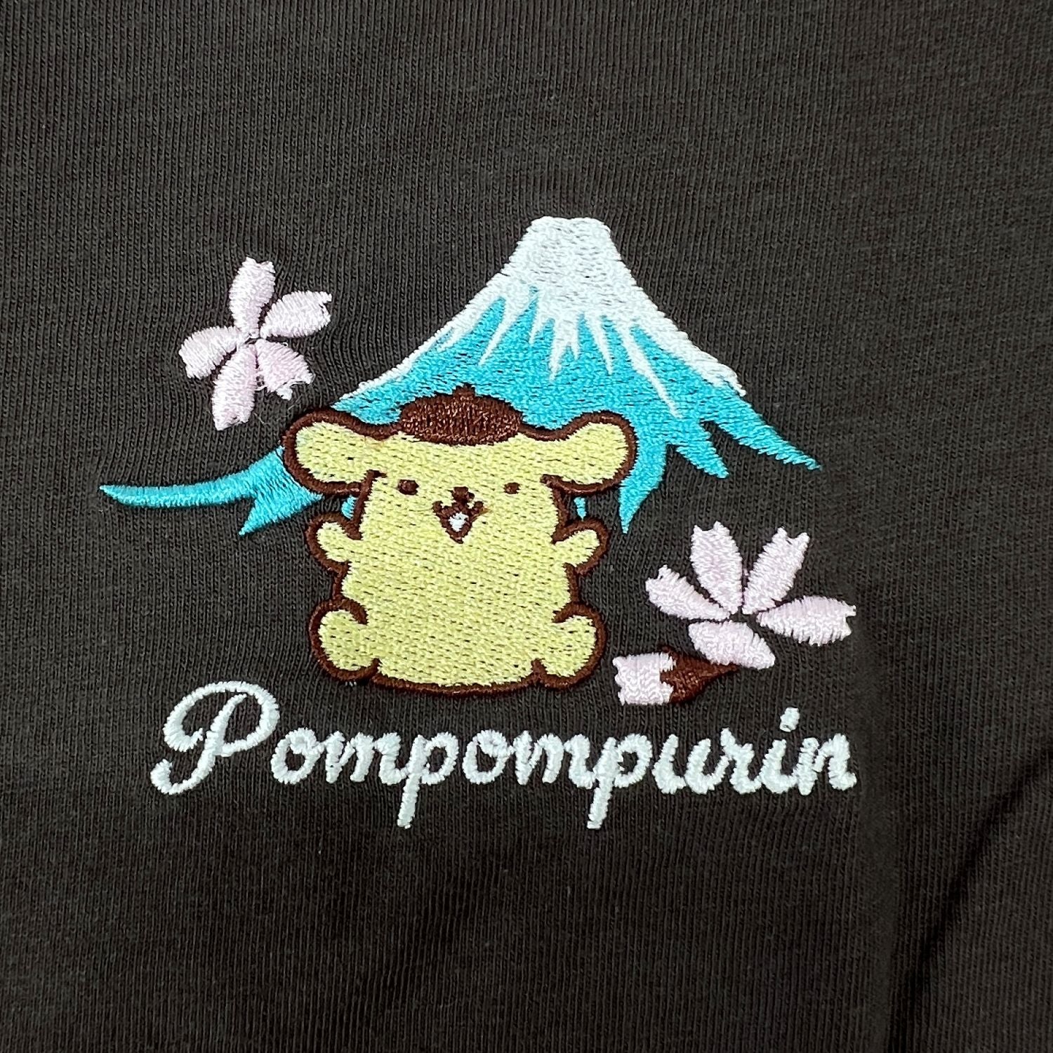 ポムポムプリン 和柄 半袖 Ｔシャツ 刺繍 バックプリント 天竺 メンズ レディース サンリオ キャラクターズ sanrio pp1162-72