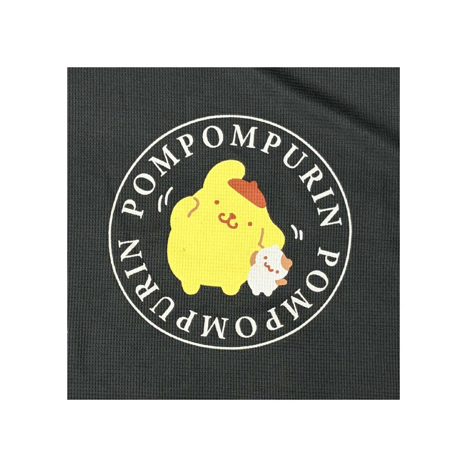ポムポムプリン プリント ドライワッフル 上下セット 半袖 Ｔシャツ ハーフパンツ セットアップ 部屋着 パジャマ ジム着 春 夏 サンリオ キャラクターズ pp1662-65