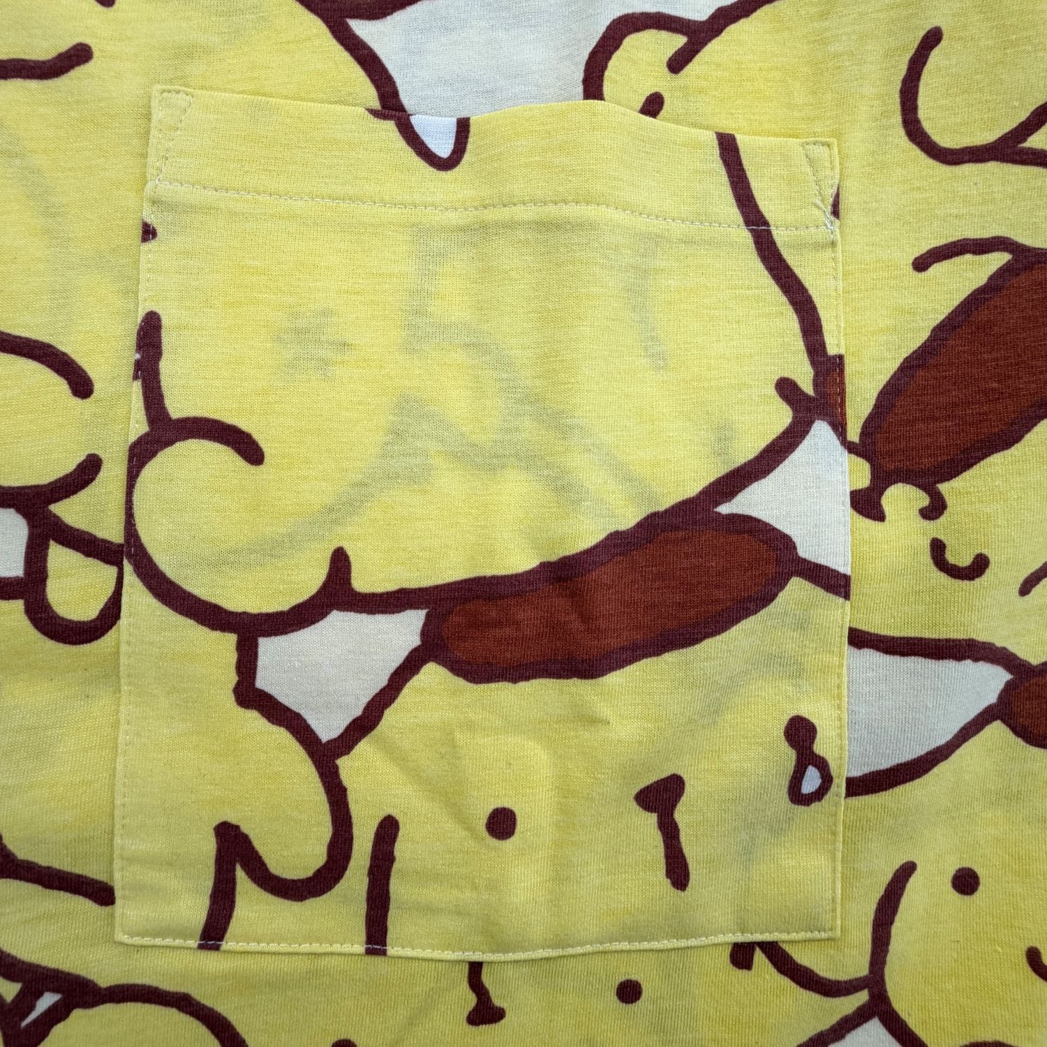 ポムポムプリン 半袖 スーパービッグ Tシャツ 総柄 プリント トップス ワンピース 天竺 メンズ レディース サンリオ キャラクターズ 夏 pp1762-63