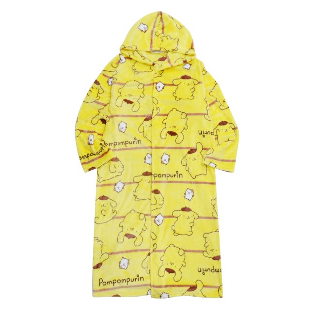 ポムポムプリン フリース パーカー 着る毛布 ブランケット ルームウェア 毛布 レディース サンリオ キャラクターズ pp1814-690