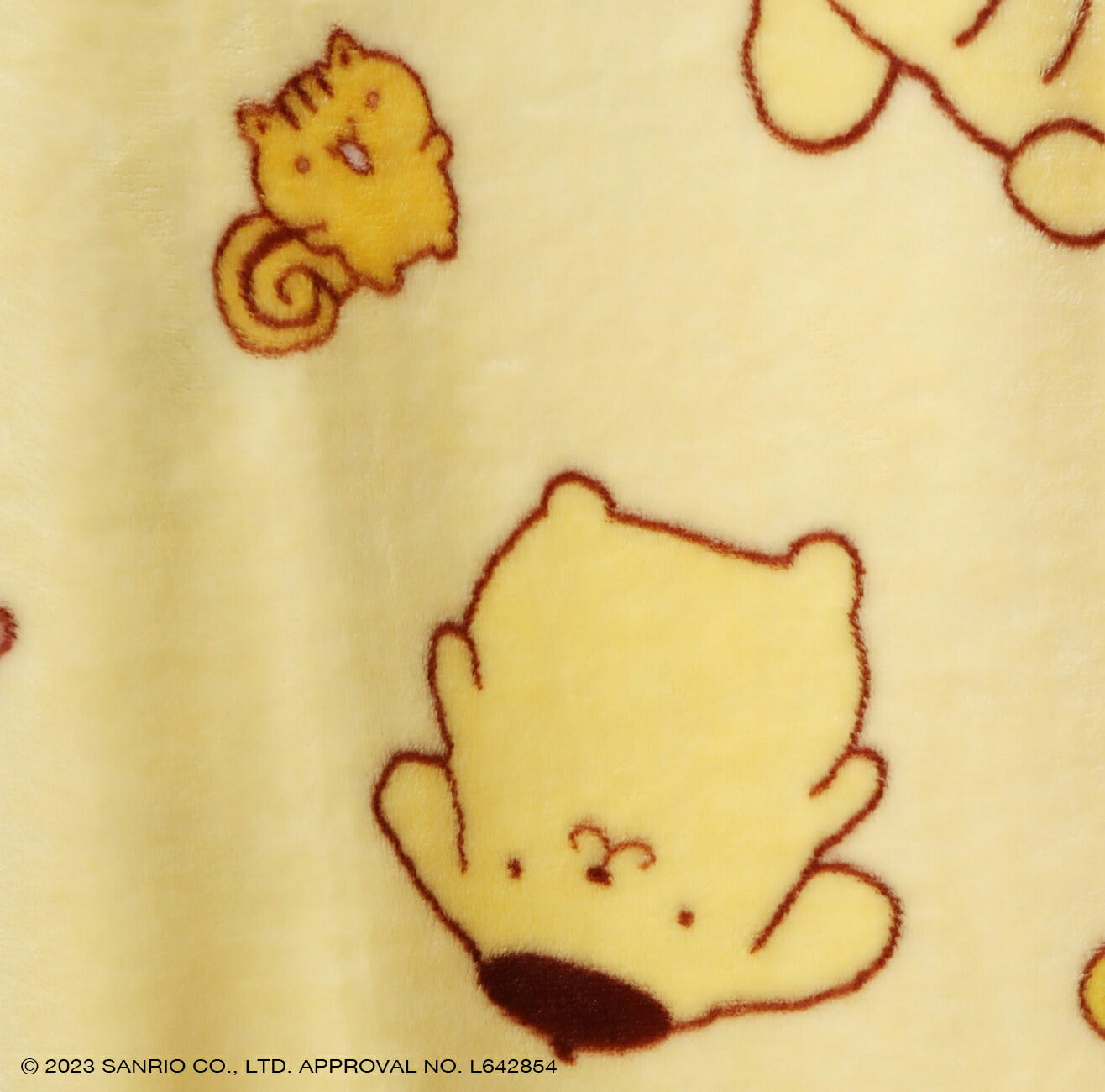 ポムポムプリン ワンピース 長袖 プリント 部屋着 サンリオ キャラクターズ pp2724-777