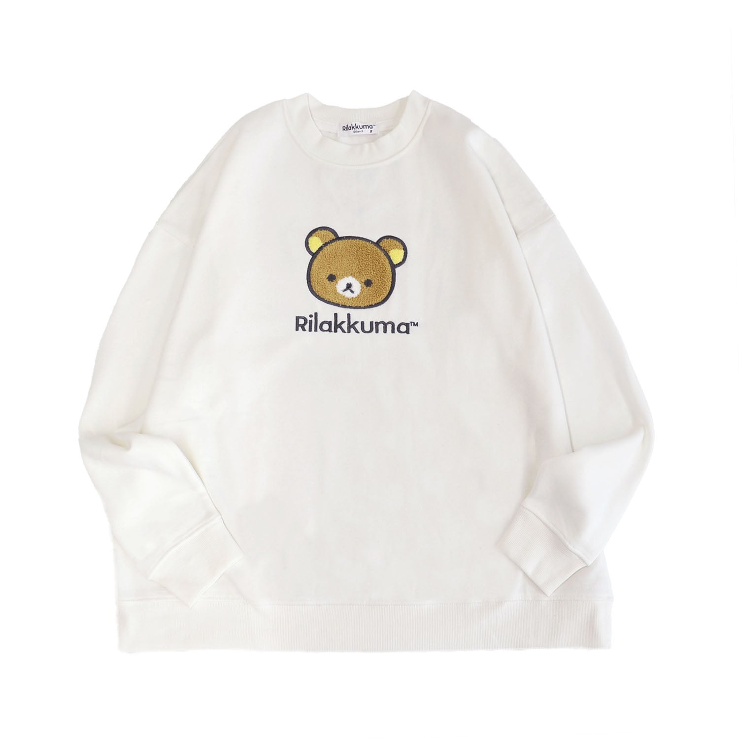 リラックマ サガラ刺繍 裏起毛 ビッグシルエット コリラックマ キイロイトリ レディース 秋冬 rk1354-98