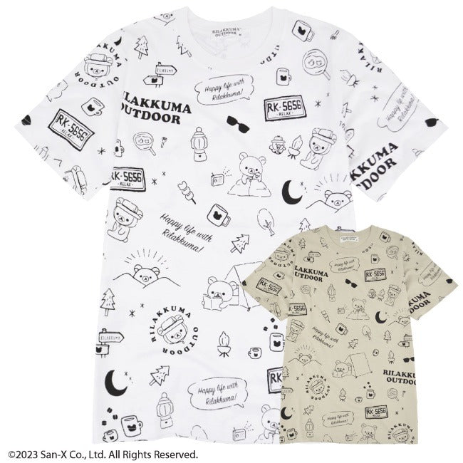 リラックマ アウトドア Tシャツ 半袖 春夏 Rilakkuma San-x rk1132-299
