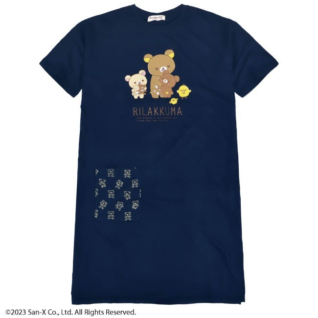 リラックマ スーパービッグ Tシャツ 半袖 ビッグシャツ ワンピース サンエックス San-x rk1132-313
