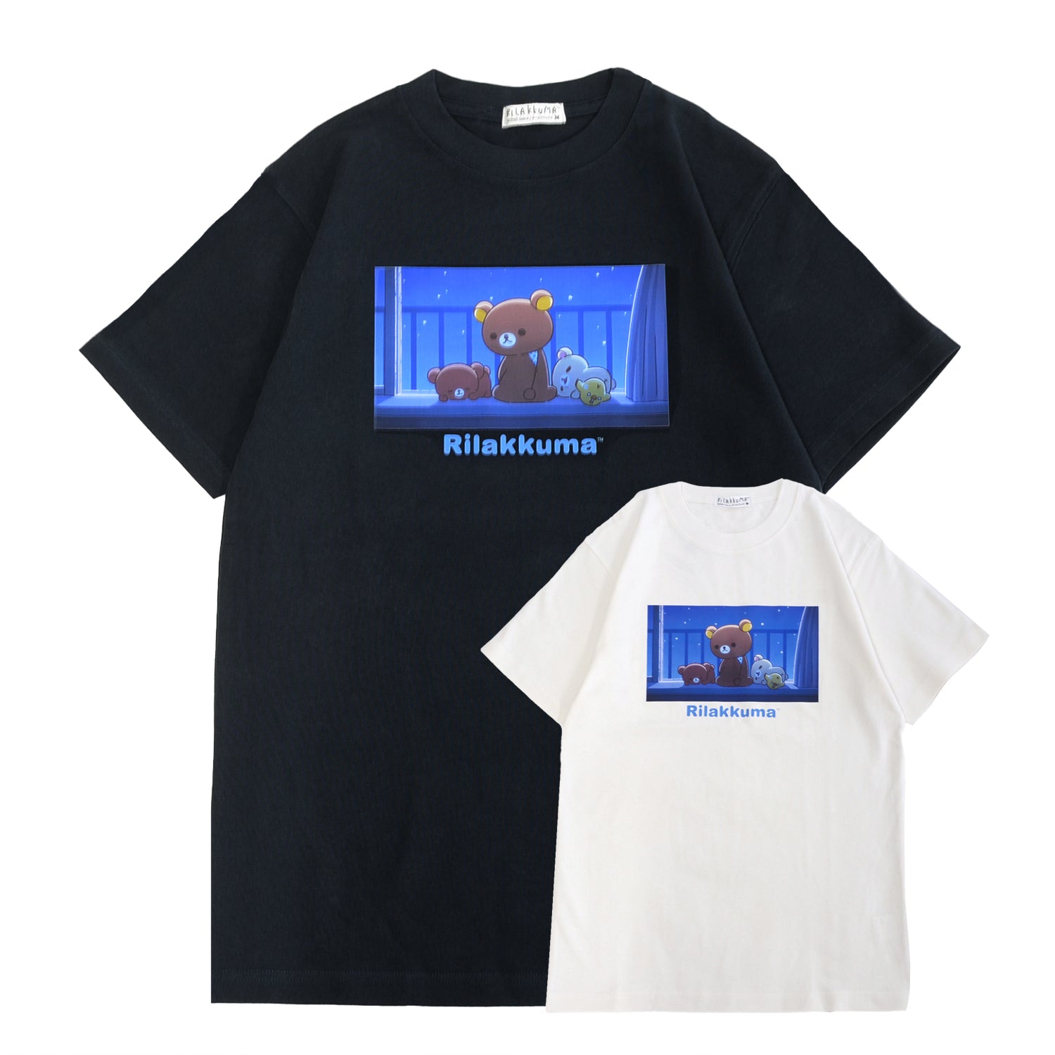 リラックマ コリラックマ 夜空 半袖 プリント Tシャツ 春夏 カットソー キャラクター rk1152-445