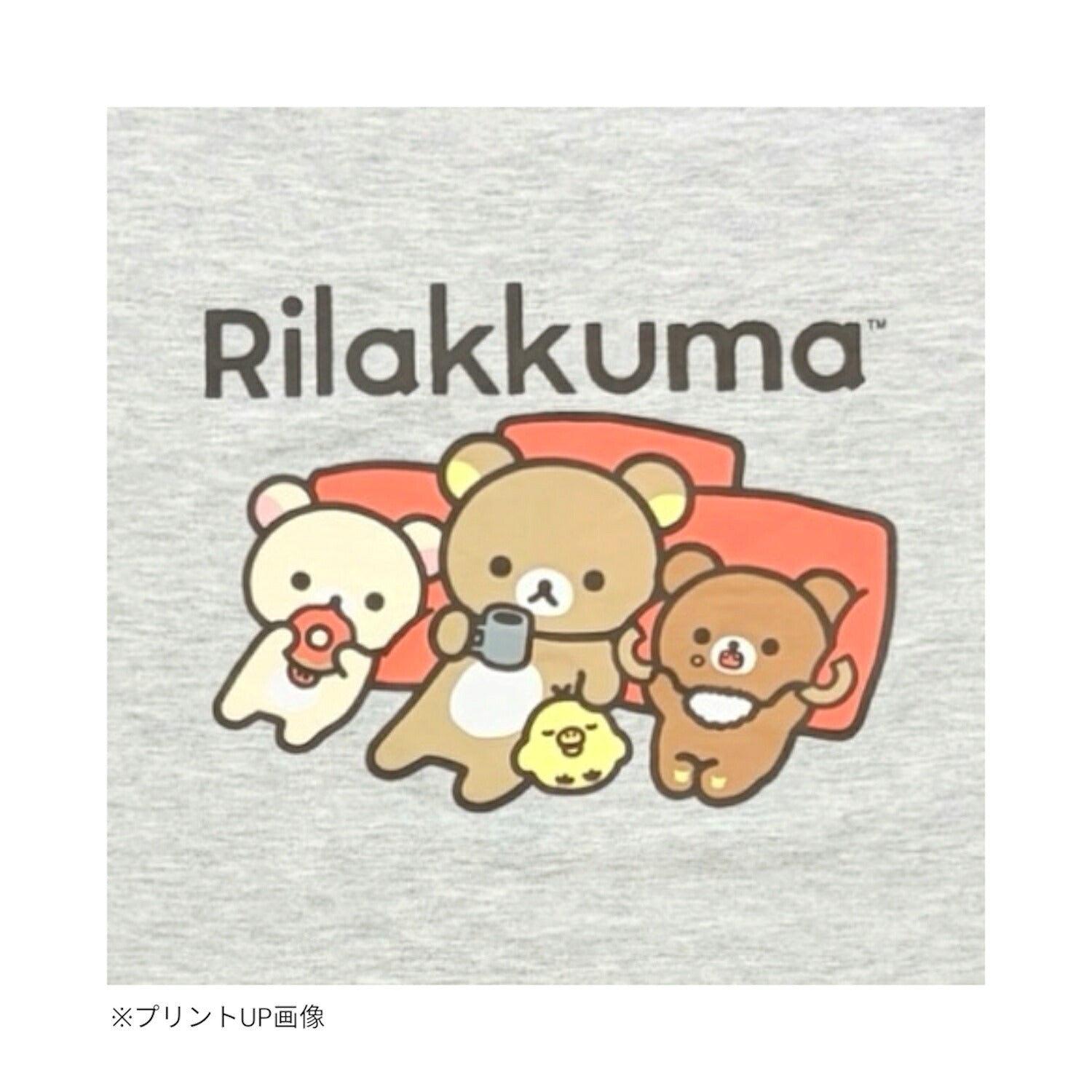 リラックマ くつろぎ柄 プリント 半袖 Tシャツ トップス 天竺 夏 レディース メンズ rilakkuma rk1162-24