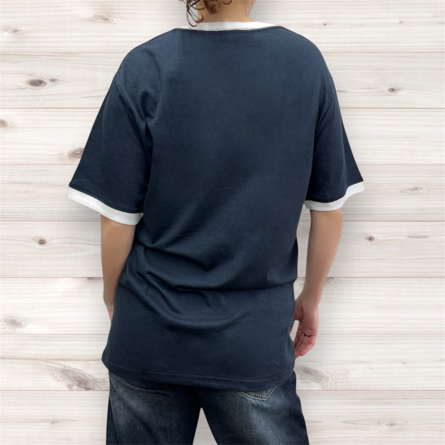 リラックマアウトドア 釣り柄 リンガー 半袖 Tシャツ トップス プリント 天竺 綿 夏 レディース メンズ rilakkuma rk1162-29