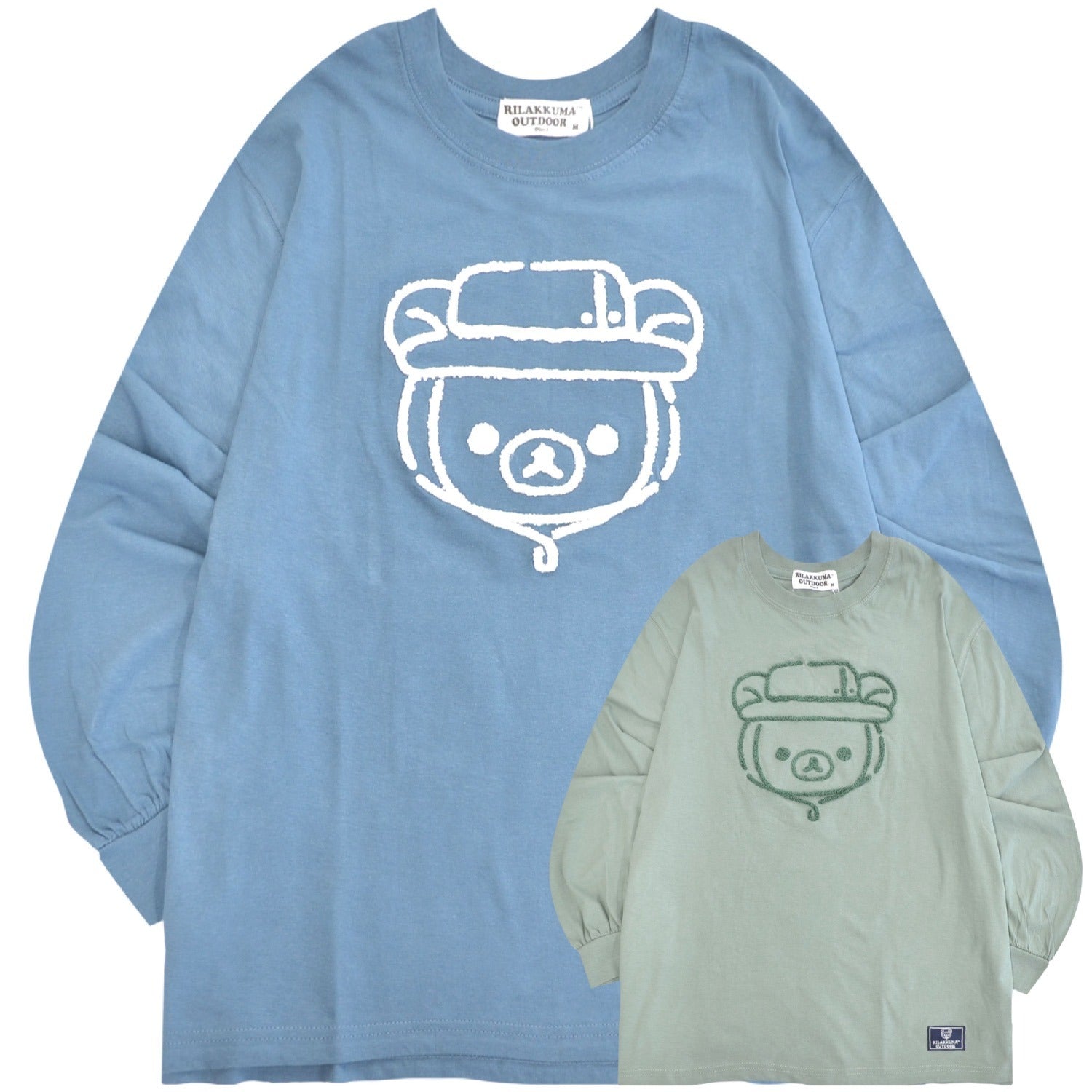 リラックマ アウトドア バルーン袖 Tシャツ 長袖 ビッグシルエット サンエックス San-X rk1233-546