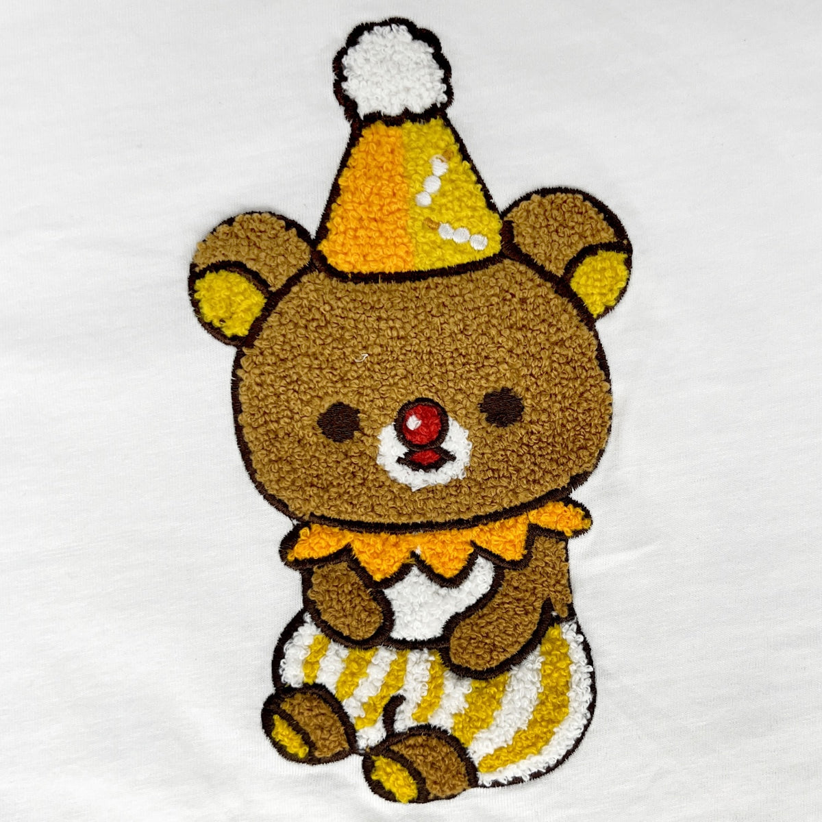 リラックマ サガラ刺繍 長袖 バルーン袖 Tシャツ ピエロ 秋冬 ロンT rk1243-61