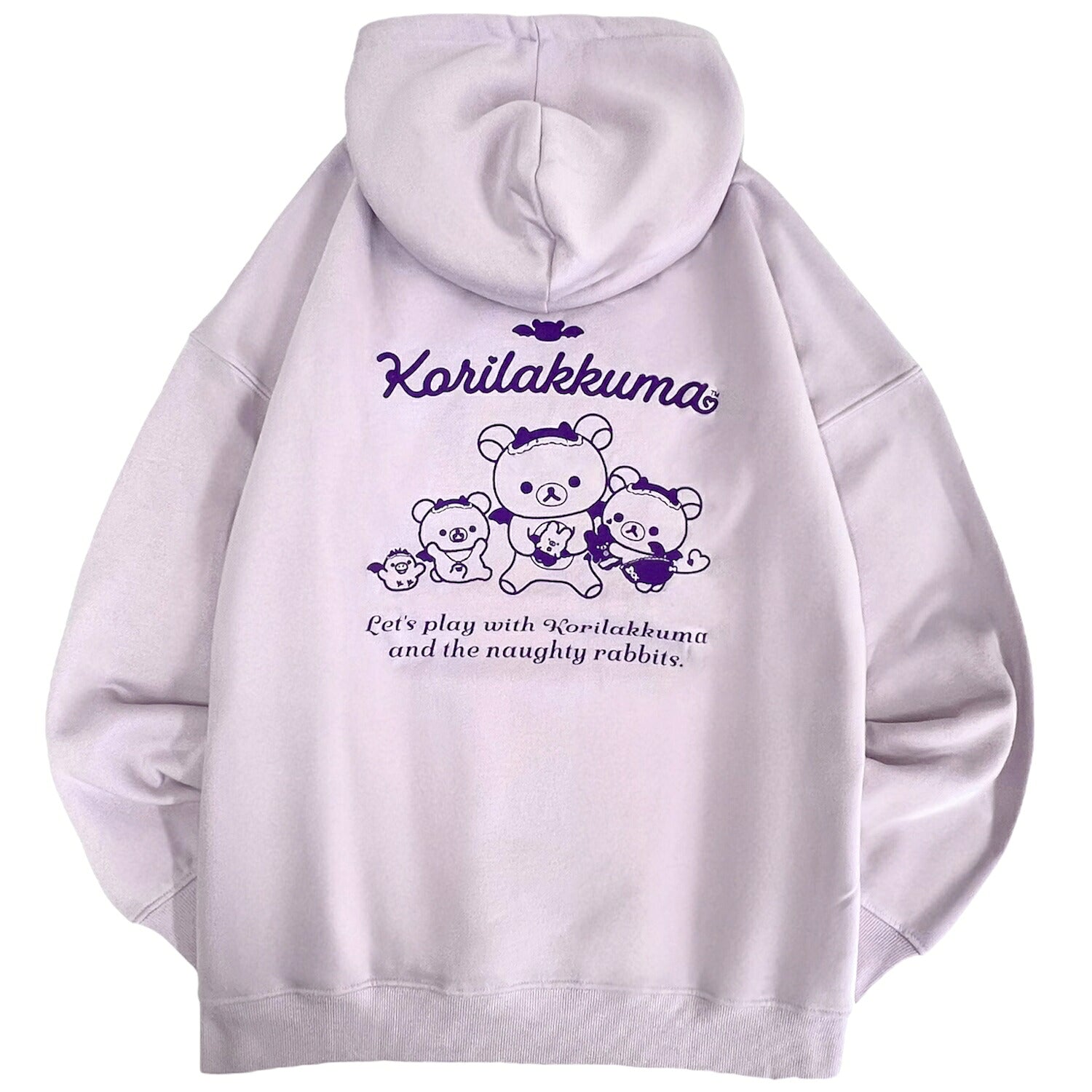 リラックマ こあくま気分 サガラ刺繍 裏起毛 ビッグシルエット プル