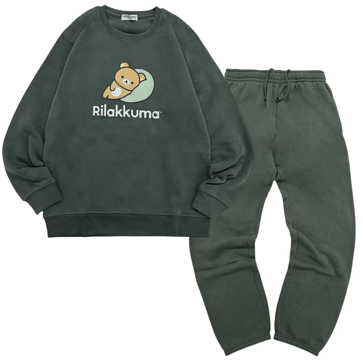 リラックマ トレーナー 裏起毛 プリント 上下セット 秋冬 ルームウェア パジャマ セットアップ rk1654-89