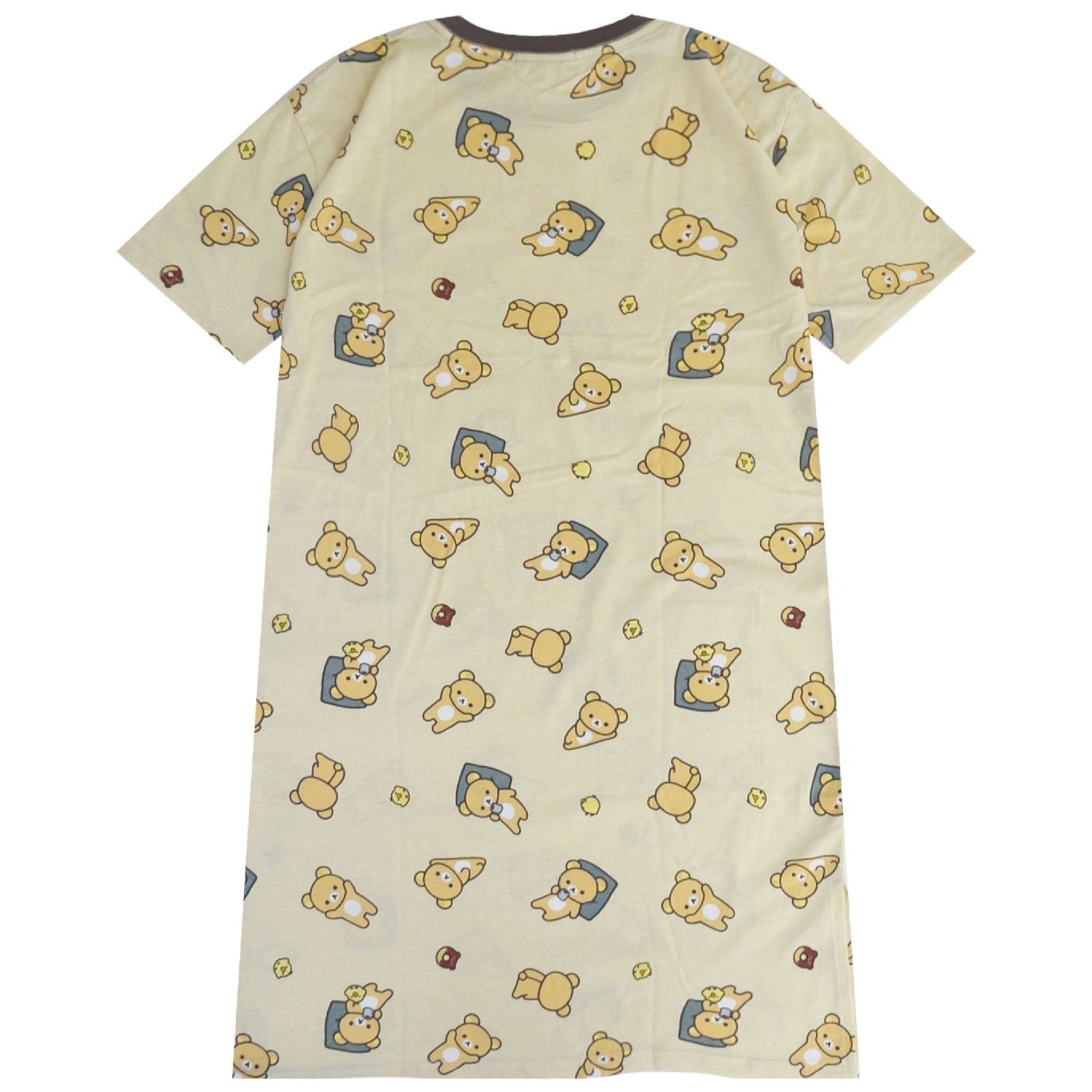 リラックマ プリント 天竺 総柄 スーパー BIG Tシャツ 夏 Rilakkuma SAN-X rk1752-165