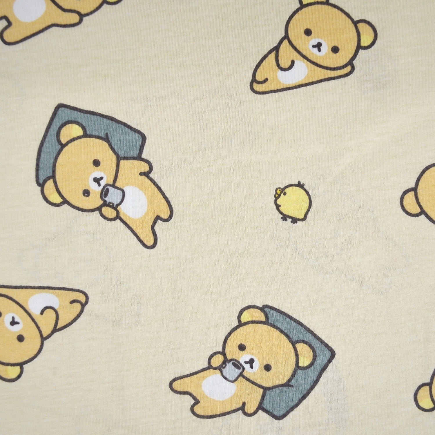 リラックマ プリント 天竺 総柄 スーパー BIG Tシャツ 夏 Rilakkuma SAN-X rk1752-165