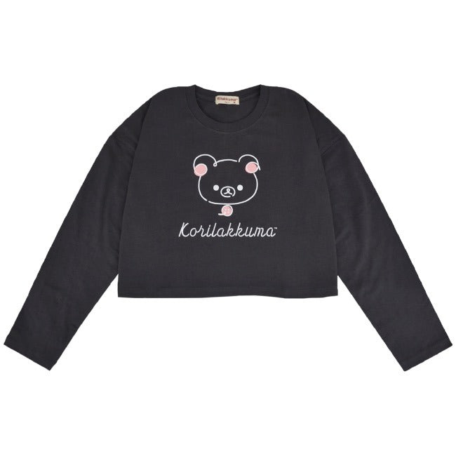 リラックマ コリラックマ サンエックス クロップド 長袖 Tシャツ トップス ショート丈 プリント San-X rk2243-62