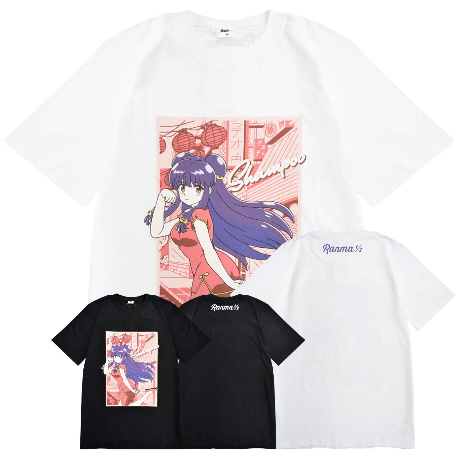 らんま1/2 シャンプー 天竺 Tシャツ 半袖 プリント レディース マンガ アニメ RANMA1/2 rm1152-389