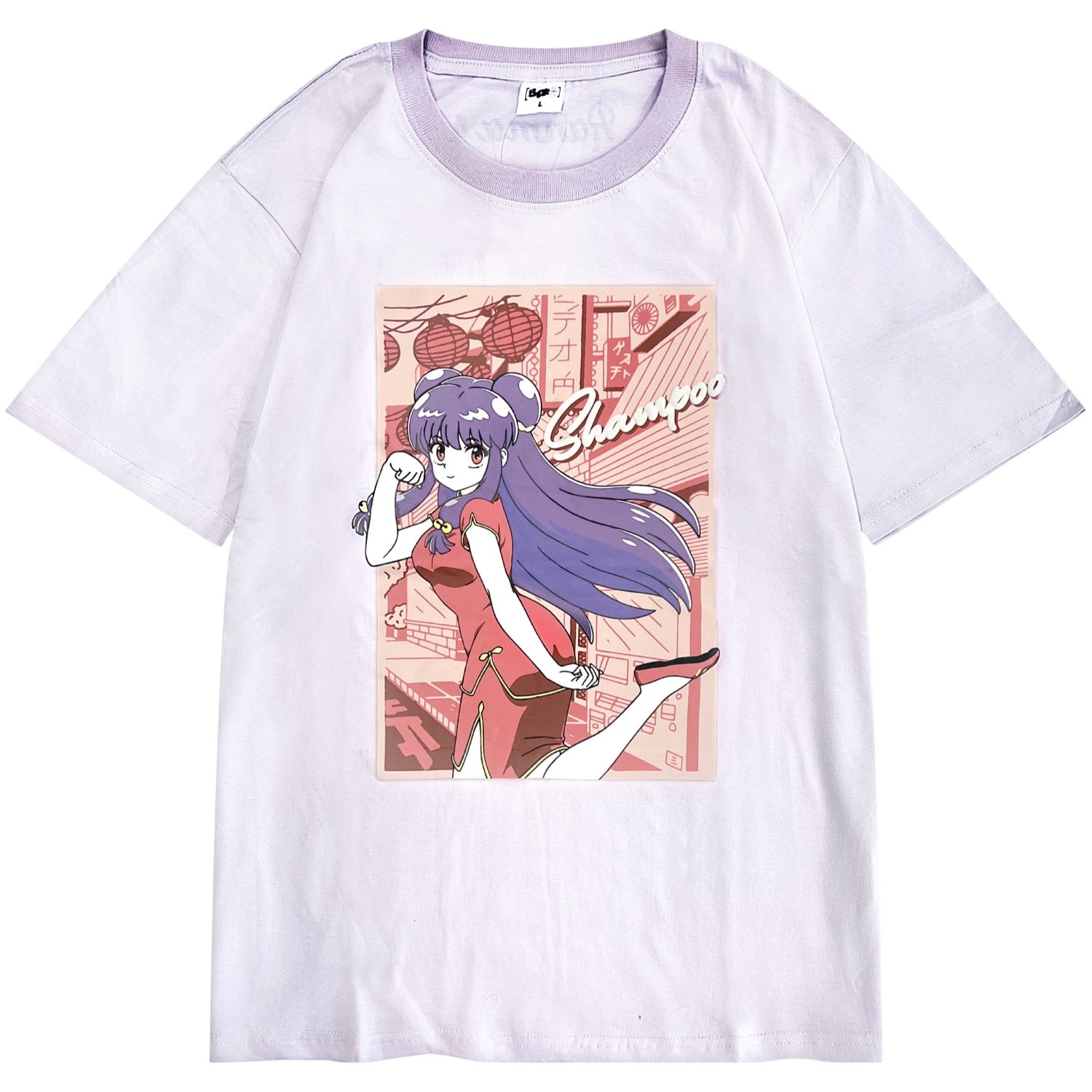 らんま1/2 シャンプー 天竺 Tシャツ 半袖 プリント レディース マンガ アニメ RANMA1/2 rm1152-389