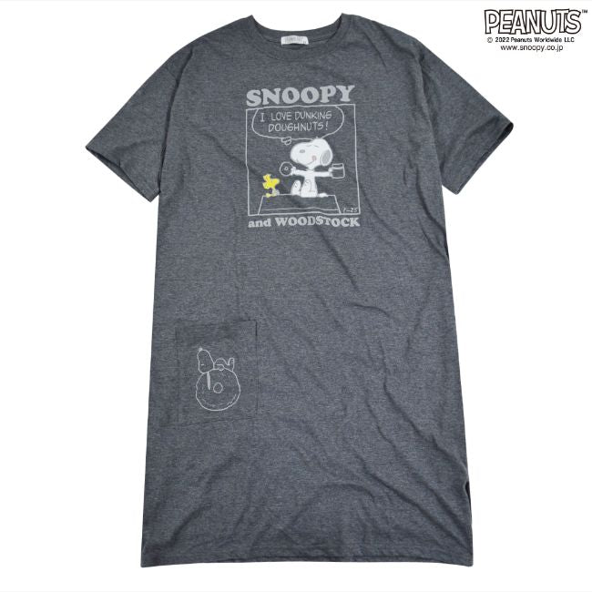 スヌーピー BIG Tシャツ PEANUT ポケット付き プリント ルーシー M L LL s1112-246sp