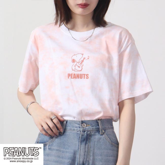 スヌーピー 半袖 タイダイ柄 春夏 PEANUTS SNOOPY s1132-169sp