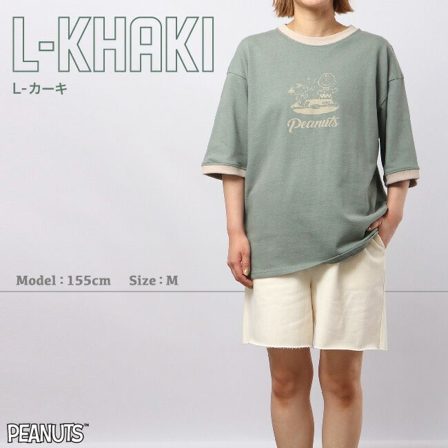 スヌーピー フレンズ  ドロップショルダー SNOOPY PEANUTS 半袖 Tシャツ プリントTシャツ s1132-181sp