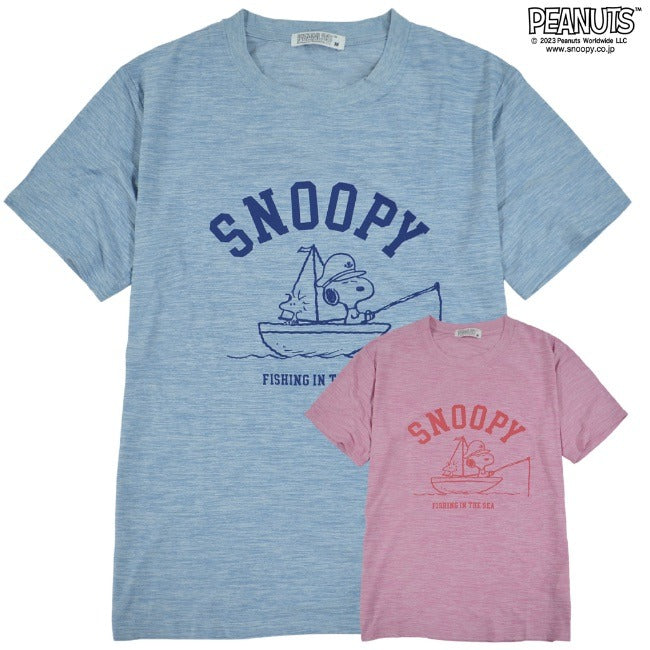 スヌーピー Tシャツ 半袖 トップス ドライ マリン プリント SNOOPY PEANUTS s1132-193sp
