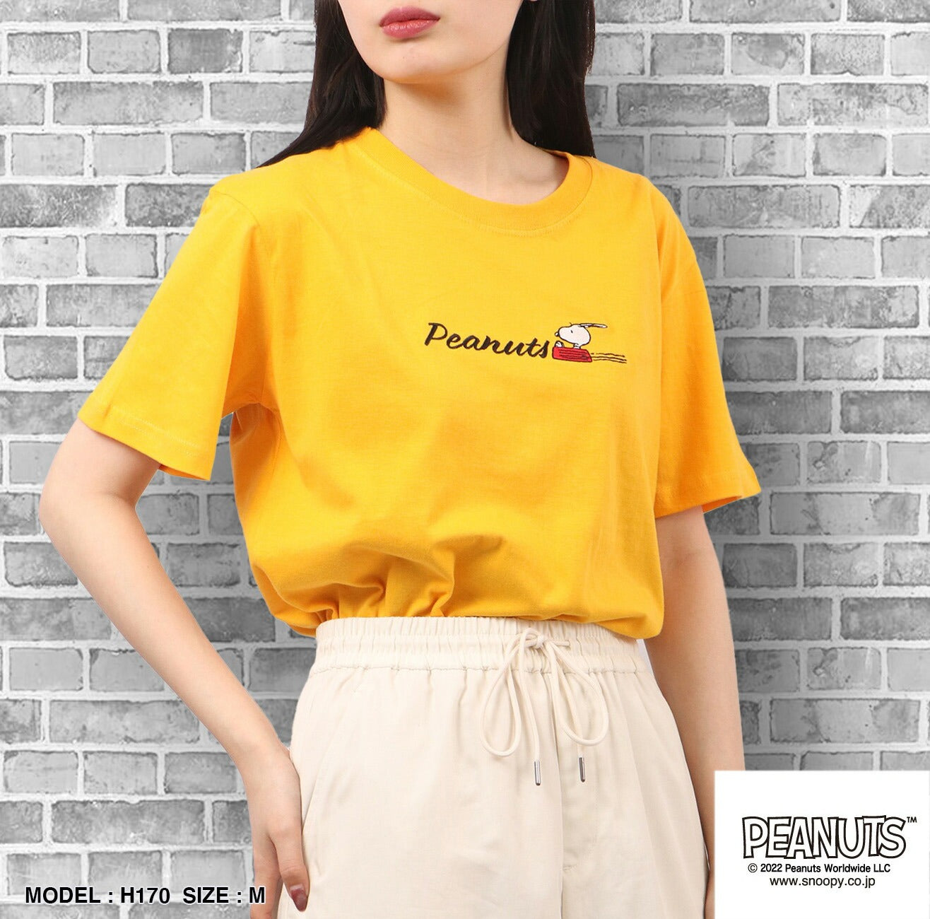 スヌーピー ピーナッツ Tシャツ トップス 半袖 刺繍 ジョークール PEANUTS SNOOPY JOECOOL s1132-30