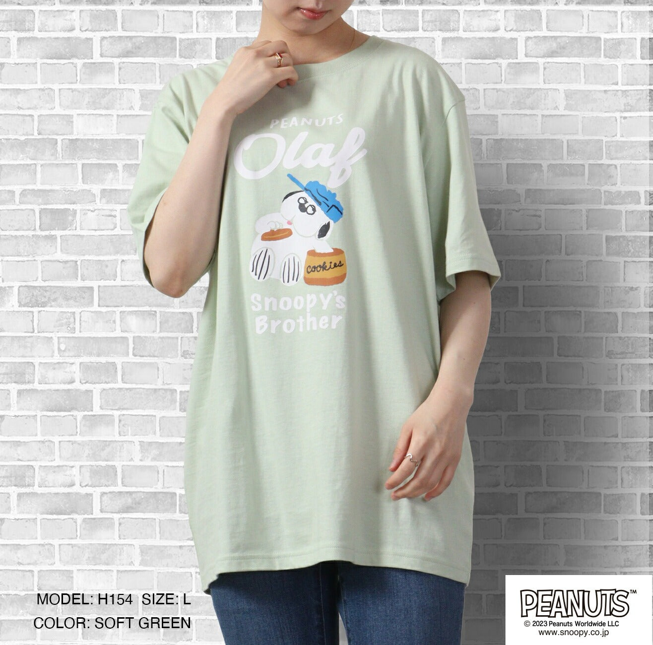 スヌーピー トップス Tシャツ 半袖 オラフ ジョークール チャーリーブラウン ウッドストック SNOOPY PEANUTS s1132-392