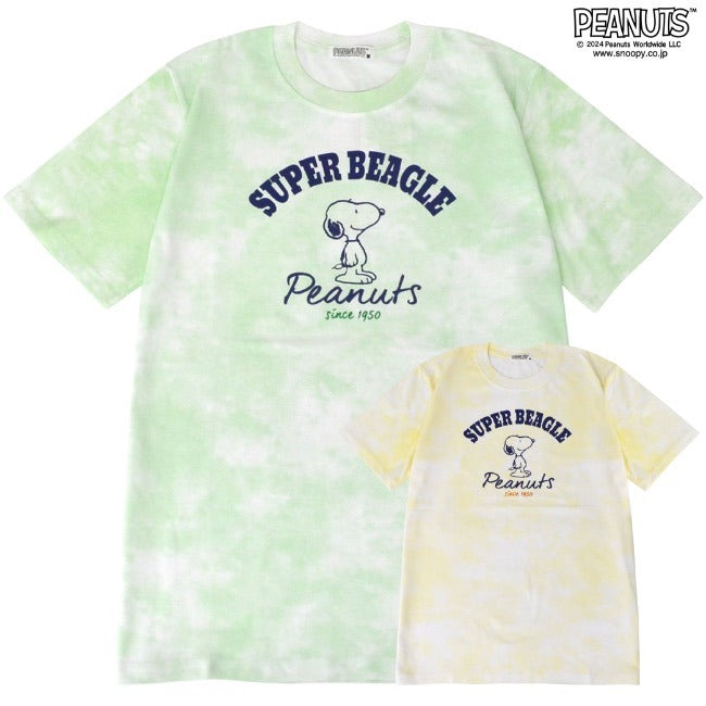 スヌーピー タイダイ柄 Tシャツ 春夏秋 柄 PEANUTS SNOOPY s1142-142sp