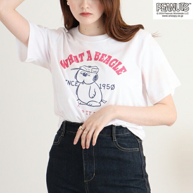 スヌーピー オラフ Tシャツ 半袖 トップス タイダイ プリント SNOOPY PEANUTS s1142-143sp