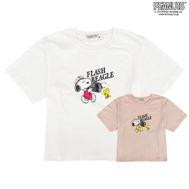 スヌーピー ウッドストック クロップド Tシャツ 半袖 トップス プリント ミニ丈 ミニT チビT SNOOPY PEANUTS s1142-254sp