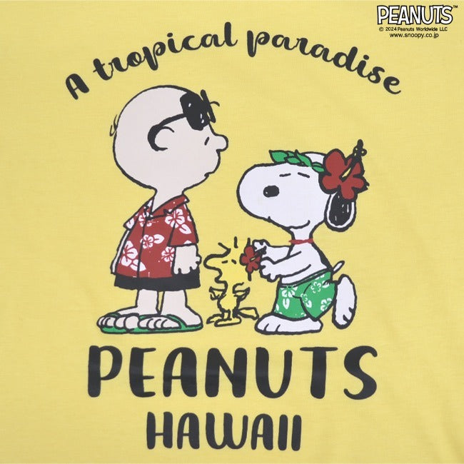 スヌーピー Tシャツ 半袖 トップス 旅行 旅 ハワイ ウッドストック プリント SNOOPY PEANUTS s1142-260sp