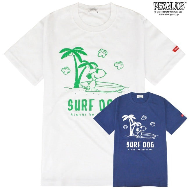 スヌーピー ジョークール Tシャツ 半袖 トップス サーフ 夏 プリント SNOOPY PEANUTS JOE COOL s1142-277sp