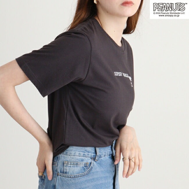 スヌーピー オラフ 半袖 Tシャツ 刺繍 トップス SNOOPY PEANUTS s1142-404sp